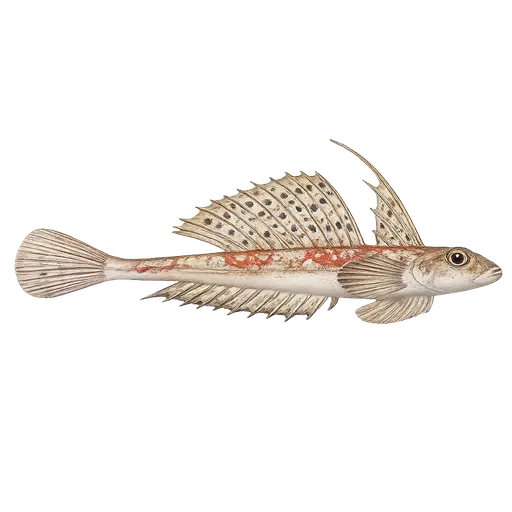 Liten fløyfisk (Callionymus reticulatus)